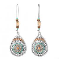 Zinc Alloy Drop Earrings plated Bohemian style & for woman & enamel nickel lead & cadmium free Sold By PC