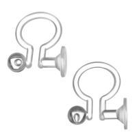 Plast örhänge clip komponent, DIY & genomskinlig, 9x12.50x5mm, 200Pairs/Lot, Säljs av Lot