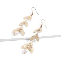 Zinc Alloy Drop Earring with Freshwater Pearl hypo allergic & for woman Sold By Pair