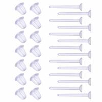 plastique Composant Stud, DIY & normes différentes pour le choix, 100ensemblessérie/sac, Vendu par sac