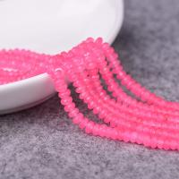 Rose Kalcedon Bead, poleret, du kan DIY & facetteret, 4x2mm, Ca. 95pc'er/Strand, Solgt Per Ca. 15 inch Strand