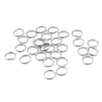 Rustfrit stål Split Ring, Stainless Steel, du kan DIY & forskellig størrelse for valg, oprindelige farve, 500pc'er/Bag, Solgt af Bag