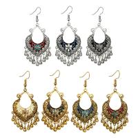 Boucles d'oreilles en alliage de zinc, laiton boucle d'oreille crochet, Placage, pour femme & émail, plus de couleurs à choisir, Vendu par paire