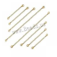 Stainless Steel Extender Chain plated DIY Sold By Bag