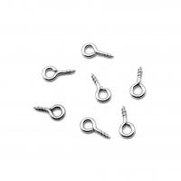 Stainless Steel Hooks Eye Screws Nail DIY original color Sold By Bag