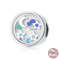 Ciúbach Zirconia Micrimhilseogra réiteodh Sterling Silver Bead, 925 Sterling Silver, platanam plátáilte, micrea réiteach zirconia ciúbach, 11x11mm, Díolta De réir PC