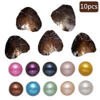 Zoetwater Cultured Love Wish Pearl Oyster, parel, Aardappel, gemengde kleuren, 7-8mm, 10pC's/Lot, Verkocht door Lot