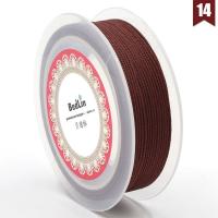 Nylon Nonelastic tråd, Runde, Bæredygtig & du kan DIY, flere farver til valg, nikkel, bly & cadmium fri, 1mm, 20m/Spool, Solgt af Spool