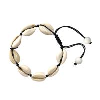 Shell Smycken Armband, med Abrazine Stone & Vax, Unisex & olika stilar för val, 8mm, Längd Ca 6.8-10.8 inch, 5Strands/Lot, Säljs av Lot