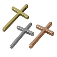 Mässing Cross hängen, plated, fler färger för val, nickel, bly och kadmium gratis, 13x23.50x3mm, Hål:Ca 1.5mm, Säljs av PC