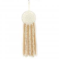 Fashion Dream Catcher Iron with Cotton Thread handmade beige nickel lead & cadmium free Sold By PC