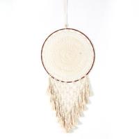 Fashion Dreamcatcher, Eisen, mit Hanfgarn, handgemacht, beige, frei von Nickel, Blei & Kadmium, 400x1000mm, verkauft von PC