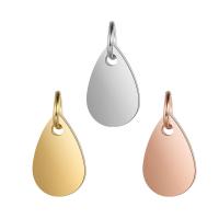 Stainless Steel Pendants Teardrop Unisex Approx 4mm Sold By Lot