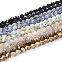 Mišrios Gemstone beads, Brangakmenis, Turas, Žvaigždžių kirpimas briaunotas & įvairios medžiagos pasirinkimas, 8mm,10mm, Skylė:Apytiksliai 1mm, 5Vijos/Krepšys, Pardavė Krepšys