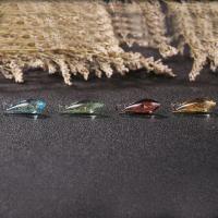 Gold Sand Lampwork Hangers, goud zand, meer kleuren voor de keuze, 23x8mm, Gat:Ca 1mm, 50pC's/Bag, Verkocht door Bag