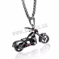 Edelstahl Schmuck Anhänger, Motorrad, Salben, Modeschmuck, 23X42MM, verkauft von PC