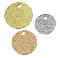 Stainless Steel Pendants Flat Round plated Approx 1.5mm Sold By Lot