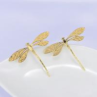 Brass Korut Riipukset, Messinki, Dragonfly, real kullattu, tee-se-itse, nikkeli, lyijy ja kadmium vapaa, 45x37mm, N. 30PC/erä, Myymät erä