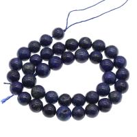 Lapis lazuli Gyöngyök, Lazurit, Kerek, galvanizált, különböző méretű a választás, kék, Lyuk:Kb 1mm, Által értékesített Strand