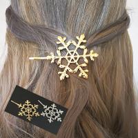 Barrette, alliage de zinc, flocon de neige, Placage, bijoux de mode & pour femme, plus de couleurs à choisir, protéger l'environnement, sans nickel, plomb et cadmium, 5mm*7mm, Vendu par PC