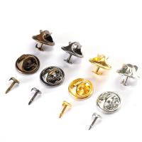 Messing Brosche Zubehör, plattiert, verschiedene Stile für Wahl, keine, frei von Nickel, Blei & Kadmium, 8mm,4.5mm,11mm, 500PCs/Tasche, verkauft von Tasche