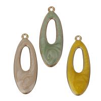 Zinc Alloy émail Pendants, alliage de zinc, Plaqué de couleur d'or rose, plus de couleurs à choisir, protéger l'environnement, sans nickel, plomb et cadmium, 14x37.50x3mm, Trou:Environ 1.5mm, 50PC/lot, Vendu par lot