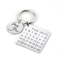 Stainless Steel Key Clasp plated Unisex & with letter pattern Sold By PC