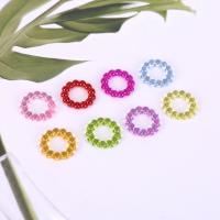 アクリル リンキングリング, メッキ, DIY, ミックスカラー,  14mm, 500G/バッグ, 売り手 バッグ