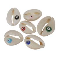 Shell Pendant evil eye pattern 15.5-21x22.5-27x9-11mm Sold By Lot