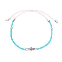 Cuerda de nylon encerado Pulsera, con Seedbead, Ajustable & para mujer, más colores para la opción, libre de níquel, plomo & cadmio, 300mm, Vendido por UD