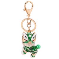 Zinc Alloy Key Clasp Korean style & Unisex & enamel & with rhinestone nickel lead & cadmium free Sold By PC