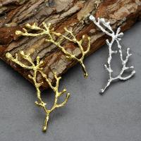 Apprêts Bijoux en alliage zinc, alliage de zinc, branche, Placage, DIY, plus de couleurs à choisir, protéger l'environnement, sans nickel, plomb et cadmium, 48*44mm, 10PC/lot, Vendu par lot