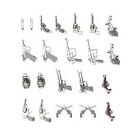 Zinklegering Hangers, Zinc Alloy, plated, DIY & gemengd, zilver, nikkel, lood en cadmium vrij, 30mm, 2Tassen/Lot, 22pC's/Bag, Verkocht door Lot