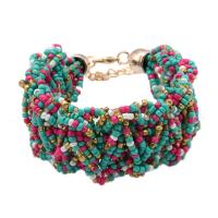 Seedbead pulseira, with liga de zinco, banhado, joias de moda & para mulher, Mais cores pare escolha, vendido por Strand