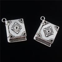 Zinc Alloy Pendler, forgyldt, mode smykker & du kan DIY, sølv, nikkel, bly & cadmium fri, 23*18mm, 5pc'er/Bag, Solgt af Bag