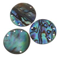 Abalone Shell Konektor, Stan Okrugli, 1/3 petlje, 25x2mm, Rupa:Približno 1.5mm, 10računala/Lot, Prodano By Lot