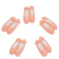 Mode Cabochons en résine, chaussures, bijoux de mode & DIY, rose, 15x23x6mm, Environ 100PC/sac, Vendu par sac