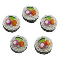 Alimentation Résine Cabochon, Sushi, bijoux de mode & DIY, 22x14mm, Environ 100PC/sac, Vendu par sac