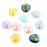 Acrylic Pendants Shell plated DIY mixed colors nickel lead & cadmium free 20*19mm Sold By Bag