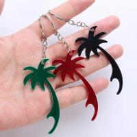 Aluminiumlegierung Karabiner mit Schlüsselringen, Palm Tree, plattiert, Modeschmuck & für Frau, Zufällige Farbe, 6PCs/Tasche, verkauft von Tasche