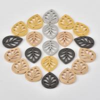 Hollow Brass Pendants Leaf plated Random Color nickel lead & cadmium free Approx 1mm Sold By Bag