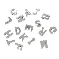 Stainless Steel Beads 304 Stainless Steel Alphabet Letter original color Approx 1.9mm Sold By Bag