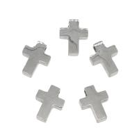 Nerūdijančio plieno Cross Pakabukai, 304 Nerūdijantis plienas, Kirsti, skirtingo dydžio pasirinkimo, Originali spalva, Skylė:Apytiksliai 1.8mm, 50kompiuteriai/Krepšys, Pardavė Krepšys