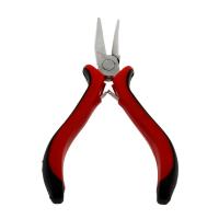 Sieraden Plier, Roestvrij staal, met Rubber, Draagbare & Duurzame, zwart en rood, 130x50mm, Verkocht door PC