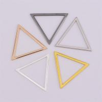 Mässing Smycken Finding, Triangle, plated, ihålig, Slumpmässig färg, nickel, bly och kadmium gratis, 21mm, 100PC/Bag, Säljs av Bag