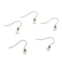 Stainless Steel Hook Earwire DIY & with loop original color Approx 2mm Sold By Bag