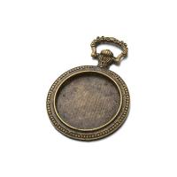 Zinc Alloy vedhæng Cabochon Setting, forgyldt, flere farver til valg, nikkel, bly & cadmium fri, 38.6x55.2mm, Indvendig diameter:Ca. 30mm, 100pc'er/Bag, Solgt af Bag