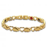 Roestvrij staal armbanden, plated, mode sieraden & voor vrouw, goud, 7mm, Per verkocht Ca 8 inch Strand