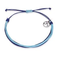 Cordón de algodón encerado Pulsera, con aleación de zinc, chapado en color de plata, Ajustable & patrón de tejido & para mujer, más colores para la opción, libre de níquel, plomo & cadmio, 160mm, Vendido por Sarta