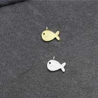 925純銀ペンダント, 925スターリングシルバー, 魚, メッキ, DIY, 無色, 10x8.70mm, 売り手 パソコン